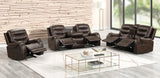 Ashley Brown Oversized 3-Piece Reclining Living Room Set | Olivia Furniture