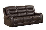 Ashley Brown Oversized 3-Piece Reclining Living Room Set | Olivia Furniture