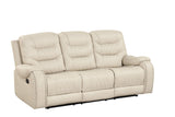 Ashley Cream Oversized 3-Piece Reclining Living Room Set | Olivia Furniture