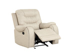 Ashley Cream Oversized 3-Piece Reclining Living Room Set | Olivia Furniture