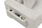 Bazooka Beige 7-Piece Modular Sectional with Ottoman | Olivia Furniture