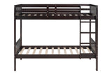 BB10 Espresso Twin/Twin Bunk Bed | Olivia Furniture