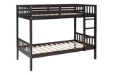BB10 Espresso Twin/Twin Bunk Bed | Olivia Furniture