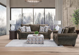Behold Chocolate Oversized Sofa & Loveseat Set – image 1 | Olivia Furniture
