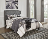 Benno Gray Tufted King Platform Bed | Olivia Furniture