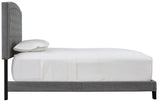 Benno Gray Tufted King Platform Bed | Olivia Furniture