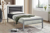 Gain Silver Metal Twin Platform Bed | Olivia Furniture