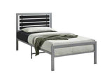 Gain Silver Metal Twin Platform Bed | Olivia Furniture