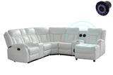 Champion White Reclining Sectional | Olivia Furniture