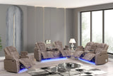 Classic Taupe 3-Piece Power Reclining Set | Olivia Furniture