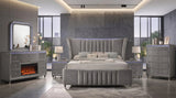 Cleopatra Gray 4-piece Bedroom Set – product image 1 | Olivia Furniture