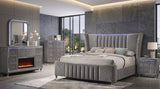 Cleopatra Gray 4-piece Bedroom Set – product image 2 | Olivia Furniture