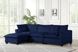 Cloud Dark Blue Modular Sectional | Olivia Furniture