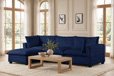 Cloud Dark Blue Modular Sectional | Olivia Furniture