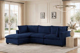Cloud Dark Blue Modular Sectional | Olivia Furniture