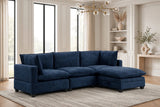 Cloud Navy  Modular Sectional with Water Resistant Fabric | Olivia Furniture