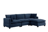 Cloud Navy  Modular Sectional with Water Resistant Fabric | Olivia Furniture