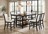 Condor White/Espresso 7-Piece Counter Height Set | Olivia Furniture