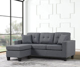 Cris Gray Reversible Sectional | Olivia Furniture