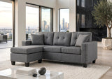 Cris Gray Reversible Sectional | Olivia Furniture