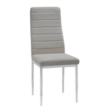 Hilla Gray/Silver Glass Top 5-Piece Dining Set | Olivia Furniture