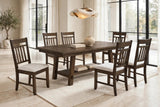 Acorn Espresso 7-Piece Dining Room Set (Dining Table & 6 Chairs) | Olivia Furniture