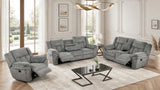Dallas Gray 3-Piece Manual Reclining Set – image 1 | Olivia Furniture