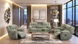 Dallas Sage 3-Piece Manual Reclining Set – image 2 | Olivia Furniture