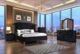 Diamond Palace Black 5-piece Platform Bedroom Set – product image 1 | Olivia Furniture