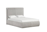 Diana Gray King Platform Bed | Olivia Furniture