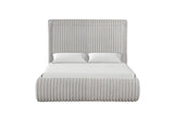 Diana Gray King Platform Bed | Olivia Furniture