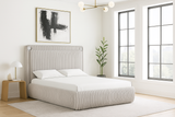 Diana Gray King Platform Bed | Olivia Furniture