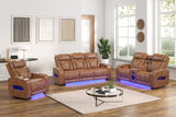 Dubai Brown 3-Piece Power Reclining Living Room Set | Olivia Furniture
