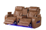 Dubai Brown 3-Piece Power Reclining Living Room Set | Olivia Furniture