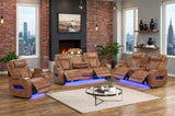 Dubai Brown 3-Piece Power Reclining Living Room Set | Olivia Furniture