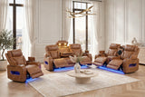 Dubai Brown 3-Piece Power Reclining Living Room Set | Olivia Furniture