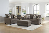 Elite Brown Oversized Sofa & Loveseat – product image 2 | Olivia Furniture