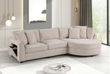 Elva Beige Sectional with Reversible Chaise | Olivia Furniture