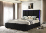 Florence Black King Platform Bed | Olivia Furniture