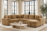 Forever Latte Sectional with Pull-Out Bed | Olivia Furniture