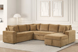Forever Latte Sectional with Pull-Out Bed | Olivia Furniture