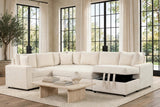 Forever Sand Sectional with Pull-Out Bed | Olivia Furniture
