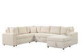 Forever Sand Sectional with Pull-Out Bed | Olivia Furniture
