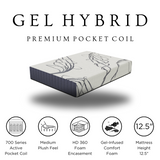 Great Value Gel Hybrid 12.5" Full Mattress | Olivia Furniture