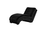 Curva Black Chaise | Olivia Furniture