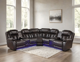 Ace Brown Reclining Sectional | Olivia Furniture