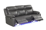 Aiden Gray 3-Piece Reclining Set | Olivia Furniture