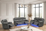 Aiden Gray 3-Piece Reclining Set | Olivia Furniture