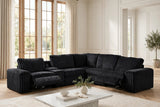 Amelia Onyx Power Reclining Sectional with Bluetooth Speakers | Olivia Furniture