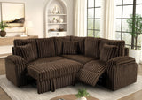 AMIRI Chocolate Power Sectional With Pull-Out Bed | Olivia Furniture